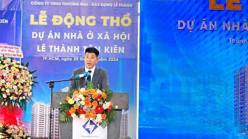 Chính thức khởi công xây dựng NƠXH Lê Thành Tân Kiên tại Huyện Bình Chánh