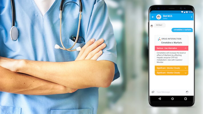 Chatbot ứng dụng trí tuệ nhân tạo của Bot MD hỗ trợ đắc lực cho các y bác sĩ tư vấn cho bệnh nhân. Ảnh: T.L.