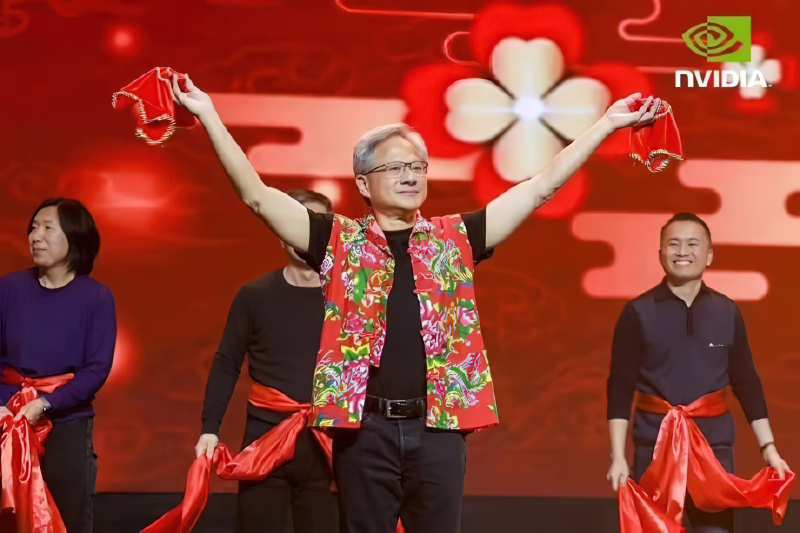 nvidia-ceo-jensen-huang-dance-_2-1-1830 CEO Nvidia, Jensen Huang, ghé thăm Trung Quốc trong dịp Tết Âm lịch 2024. Ảnh: wccftech